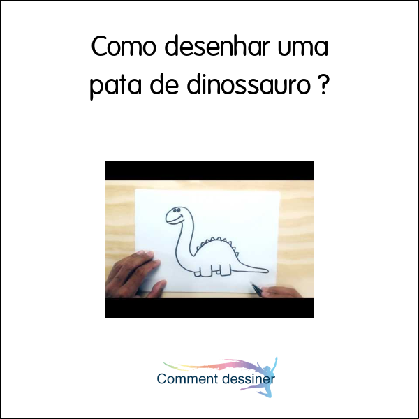 Como desenhar uma pata de dinossauro